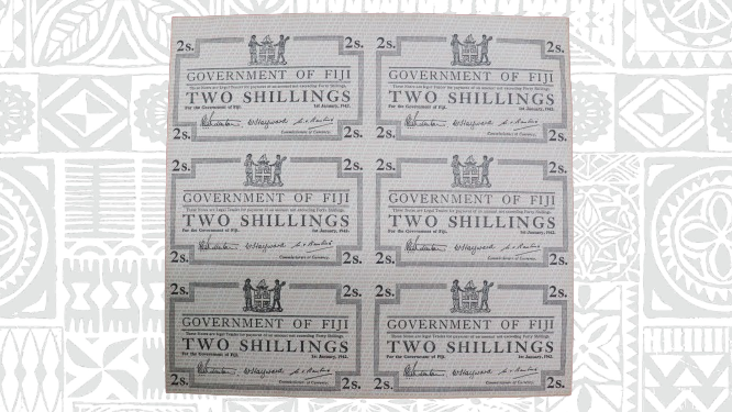 2 Shilling Uncut Sheet (6 in 1)