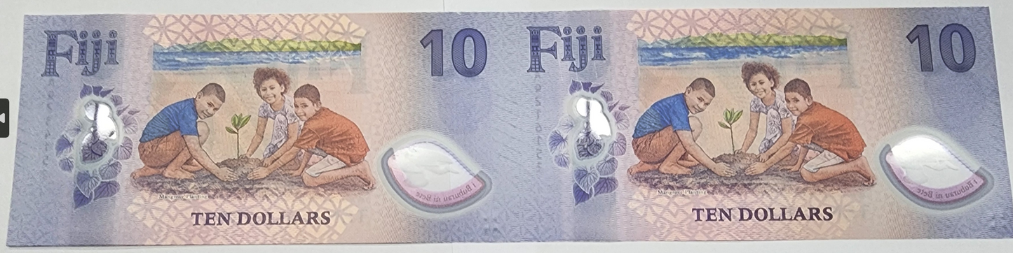 2025 New Polymer $10 Uncut Sheet (2 notes in a sheet)