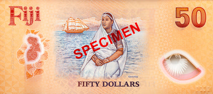 2025 New Polymer $50 Specimen Banknote