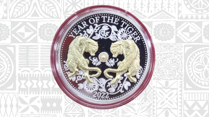 2022 Lunar Year of the Tiger $10 Coin in a Capsule