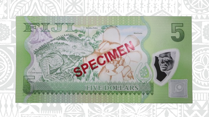 Specimen 2012 Flora & Fauna series $5 - Governor Ariff Ali Signature