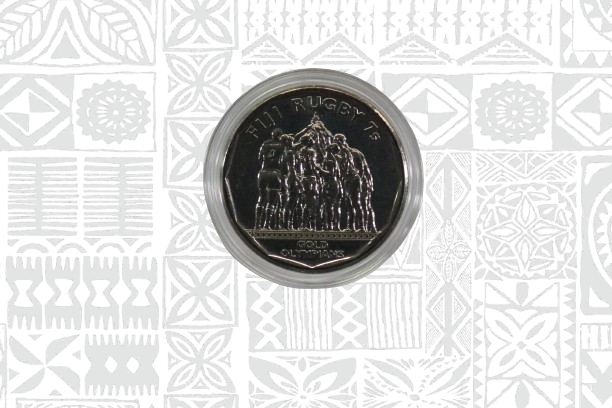 2017 50c Rugby series coin in a capsule