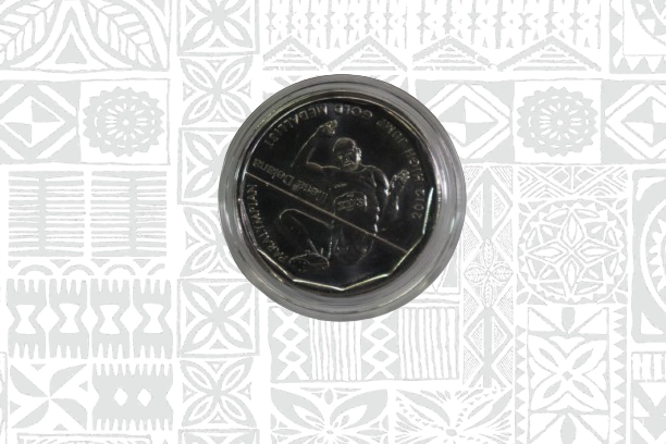 2013 50c Iliesa Delana coin in a capsule