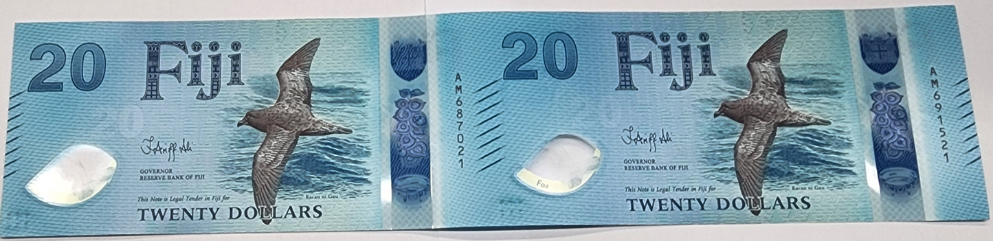 2025 New Polymer $20 Uncut Sheet (2 notes in a sheet)