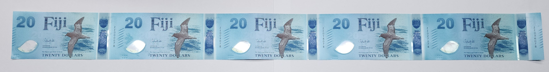 2025 New Polymer $20 Uncut Sheet (5 notes in a sheet)