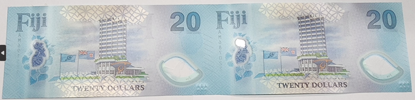 2025 New Polymer $20 Uncut Sheet (2 notes in a sheet)