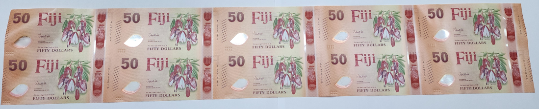 2025 New Polymer $50 Uncut Sheet (10 notes in a sheet)