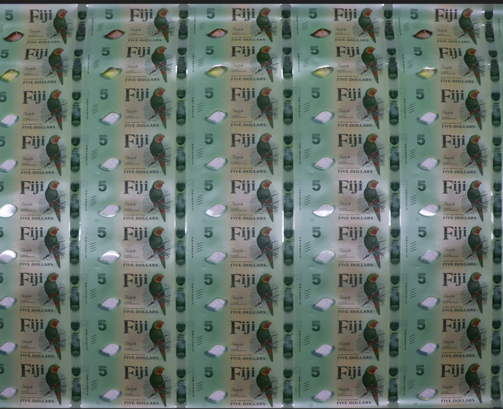 2025 New Polymer $5 Uncut Sheet (45 notes in a sheet)