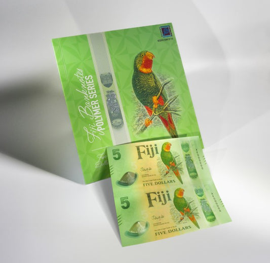 2025 New Polymer $5 Pairs Banknote Folder (2 notes in a sheet with folder)