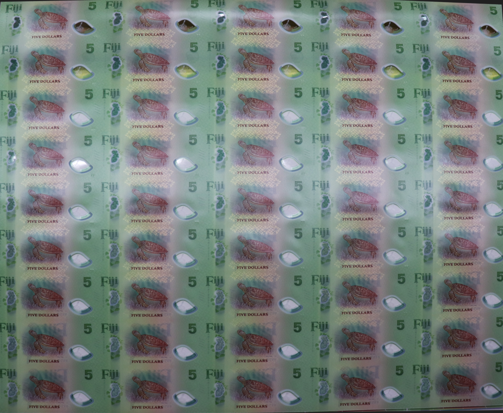 2025 New Polymer $5 Uncut Sheet (45 notes in a sheet)